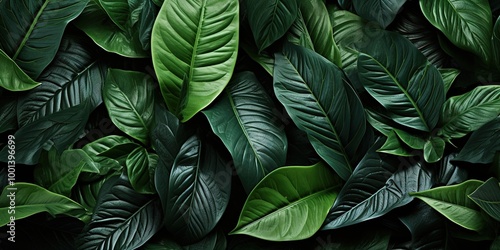 green leaves background