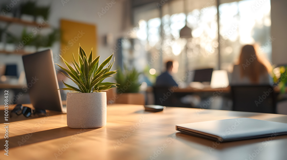 Business open modern office daytime daylight with blurred people in smart casual wear having a meeting. Working culture chill happy enjoy workplace work life balance plant women men employee Business open modern office daytime daylight with blurred people in smart casual wear having a meeting. Working culture chill happy enjoy workplace work life balance plant women men employee