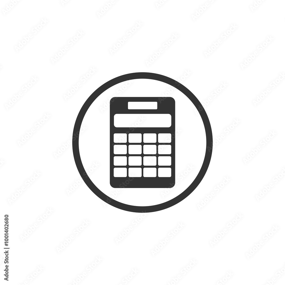 Calculator icon isolated on transparent background Calculator icon isolated on transparent background