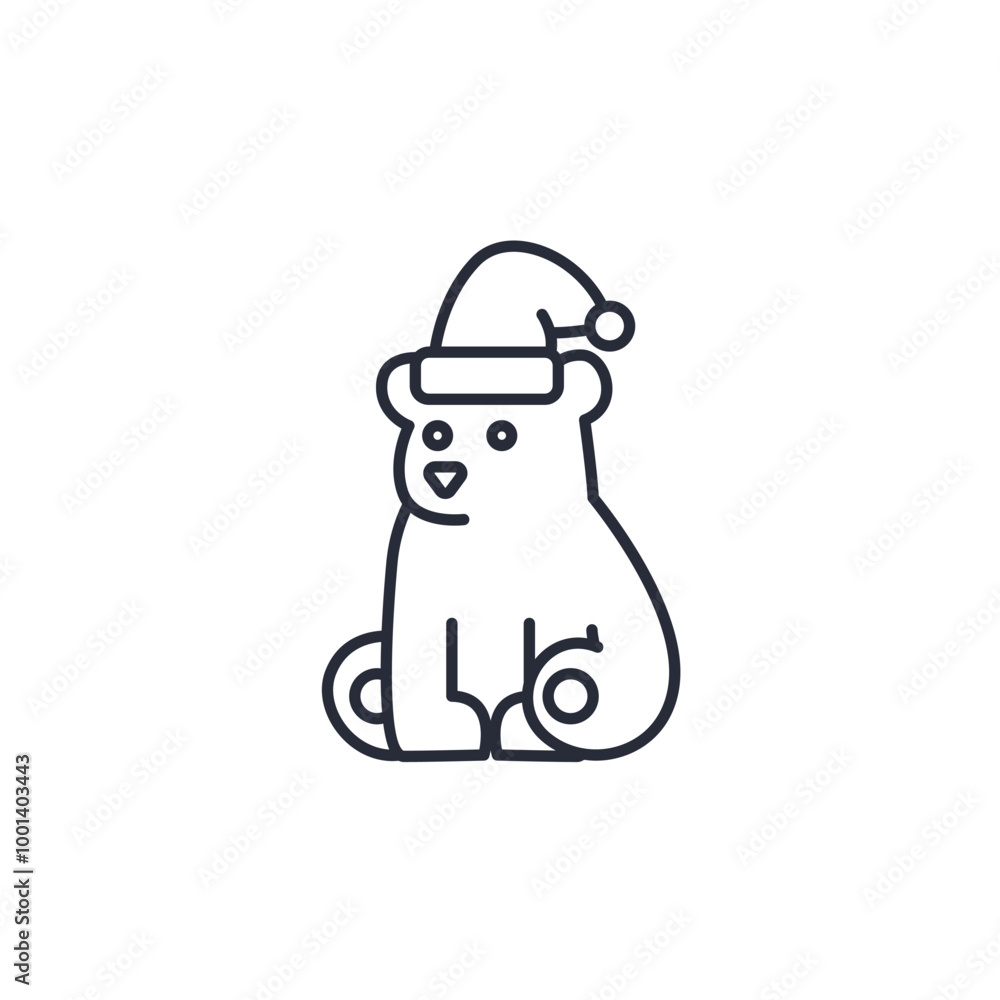 Polar Bear icon vector illustration. Polar Bear symbol isolated on white background Polar Bear icon vector illustration. Polar Bear symbol isolated on white background