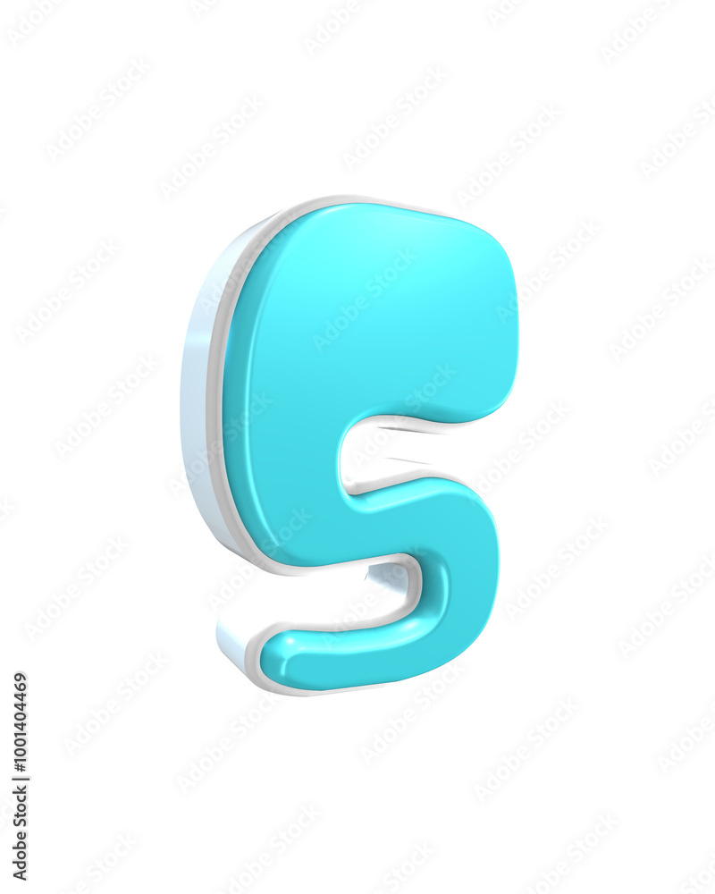 blue 3d Number render cartoon blue 3d Number render cartoon