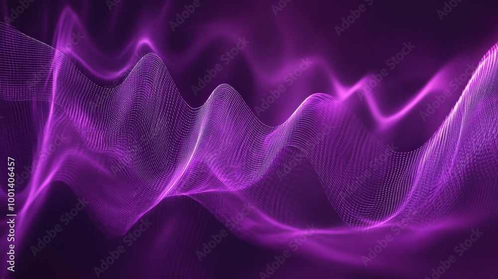 Dynamic purple sound wave pattern featuring undulating lines and modern design. Ideal for digital artwork and music visuals Dynamic purple sound wave pattern featuring undulating lines and modern design. Ideal for digital artwork and music visuals