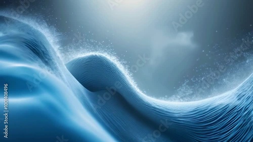 abstract blue background with waves