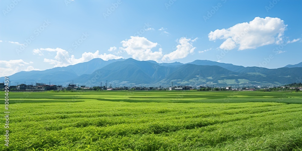 landscape with grass and sky