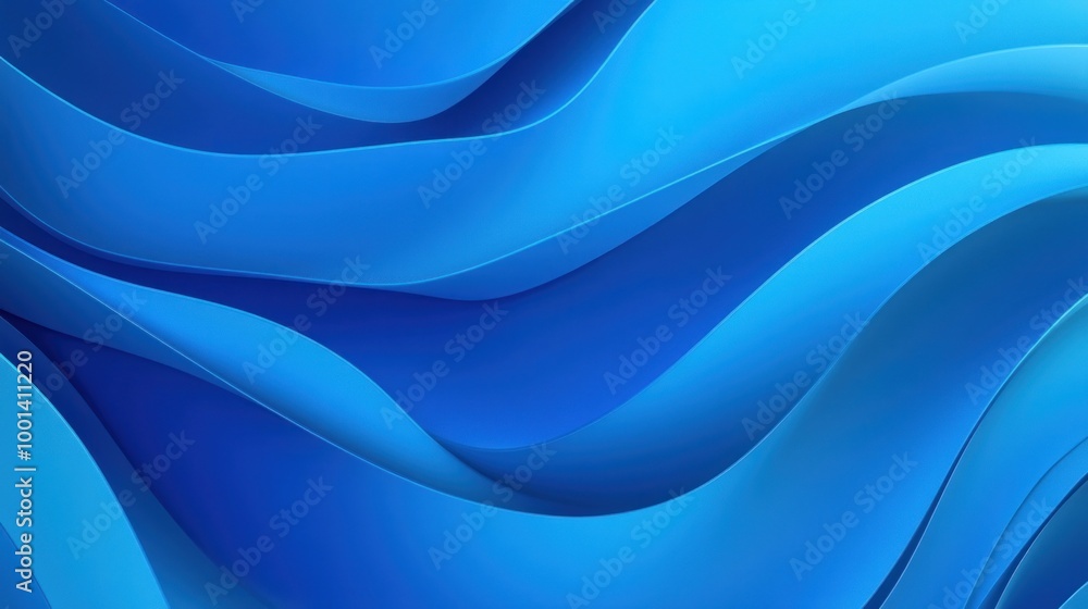 Obraz premium Abstract Blue Waves Background