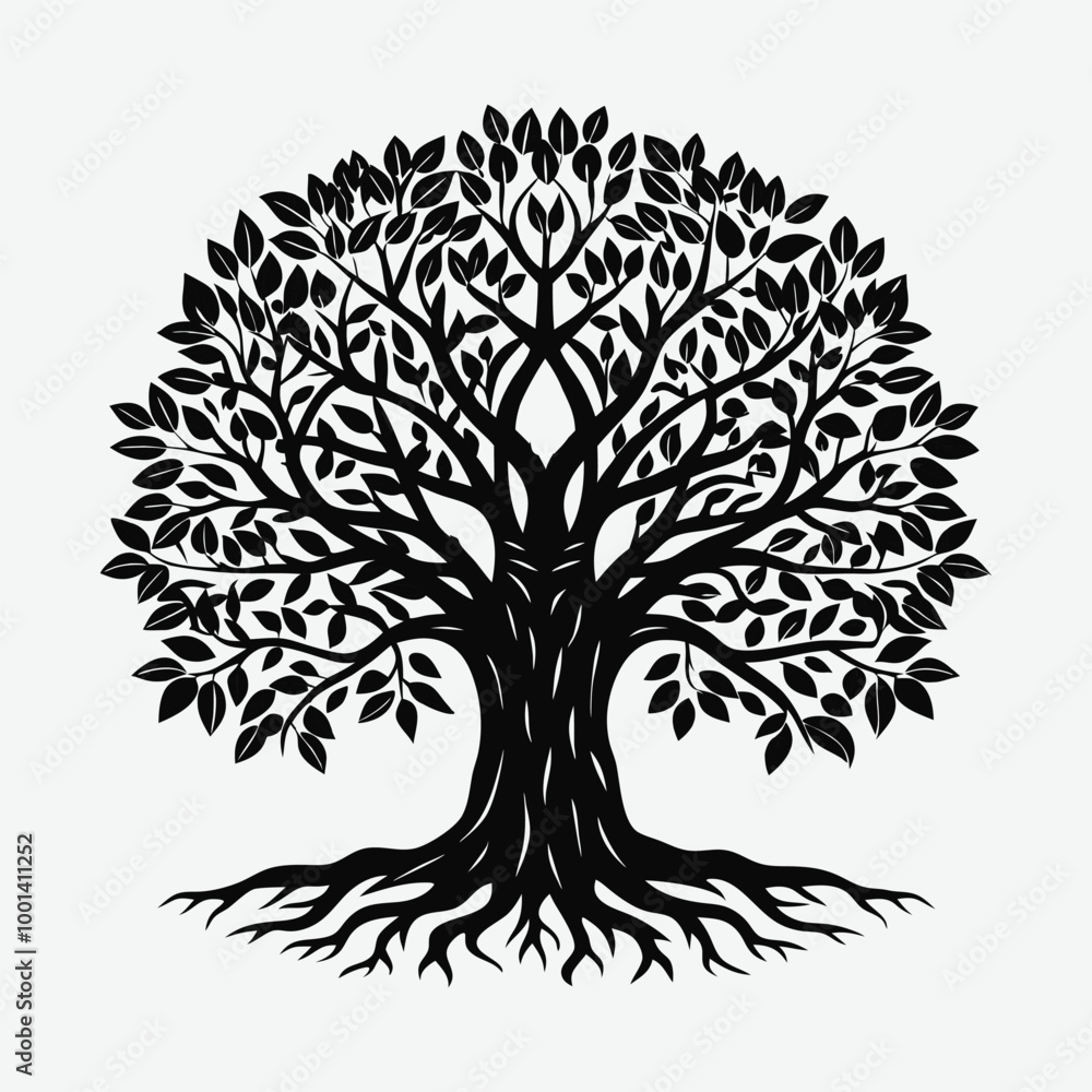 Naklejka premium Roots Vector Free | Detailed Root System Illustration for Nature, Botanical, and Environmental Design Projects