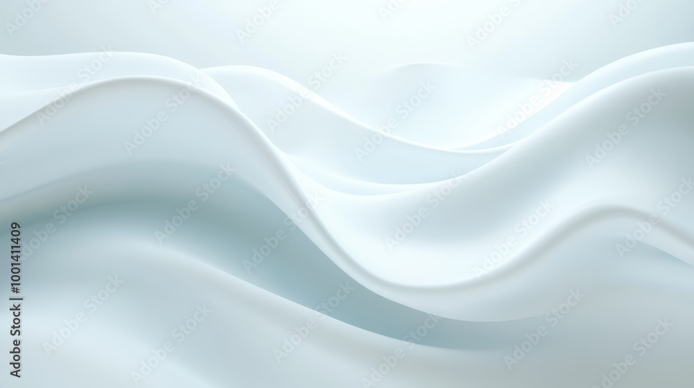 Naklejka premium A white wave with a blue tint