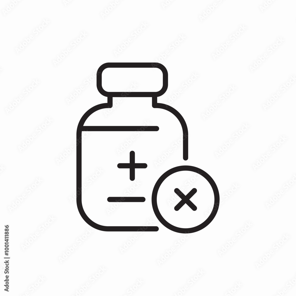 medicine is dangerous icon sign vector medicine is dangerous icon sign vector
