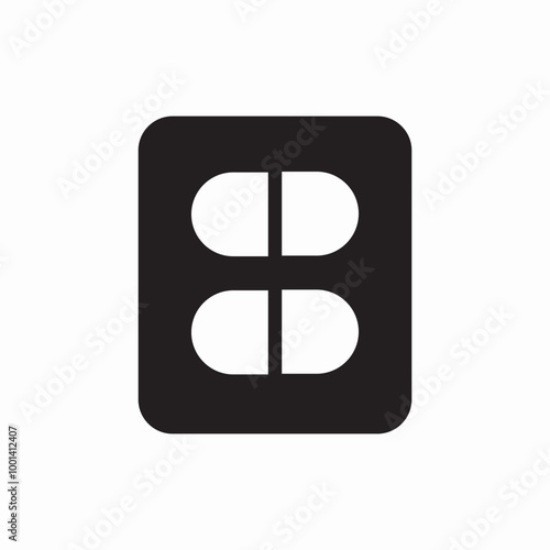 pills icon sign vector