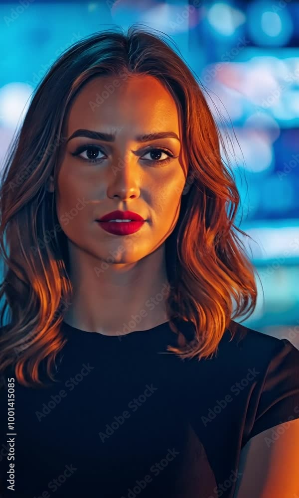 Presenting the most recent developments live on a night show is a news anchor. Presenting the most recent developments live on a night show is a news anchor.