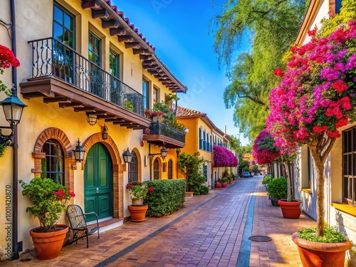 Charming Historic Streets of Old Town San Dimas Showcasing Beautiful Architecture and Vibrant Culture