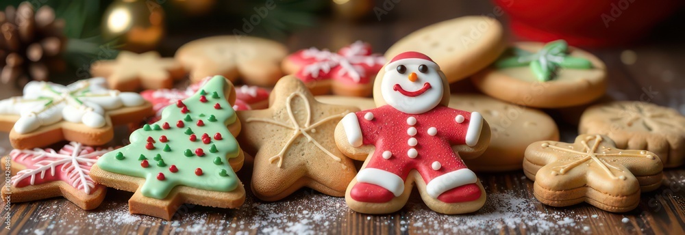 Banner Assorted Christmas cookies Banner Assorted Christmas cookies