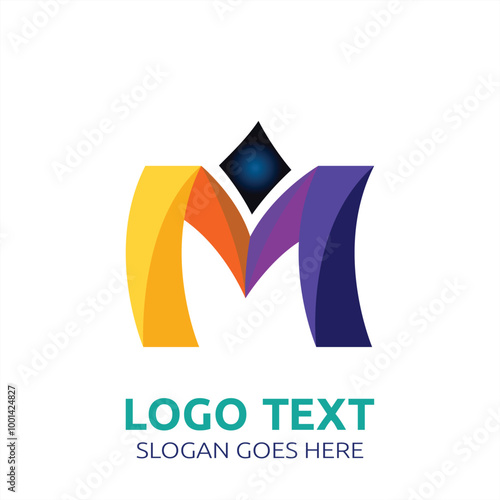 M  lettering logo is simple, easy to understand and authoritative