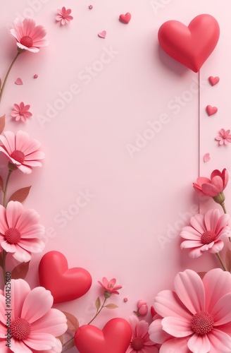 happy Mother's Day banner with copy space,  greeting card