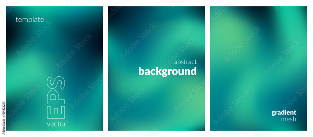 Collection. Abstract liquid background. Vibrant color blend. Blurred fluid colours. Gradient mesh. Modern design template for posters, ad banners, brochures, flyers, covers, websites. EPS vector image Collection. Abstract liquid background. Vibrant color blend. Blurred fluid colours. Gradient mesh. Modern design template for posters, ad banners, brochures, flyers, covers, websites. EPS vector image
