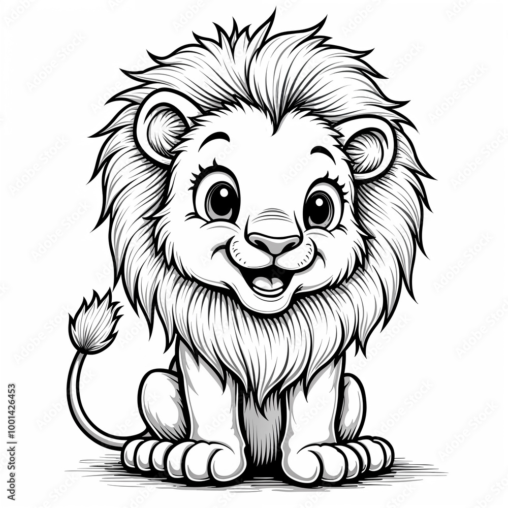 lion cartoon character lion cartoon character