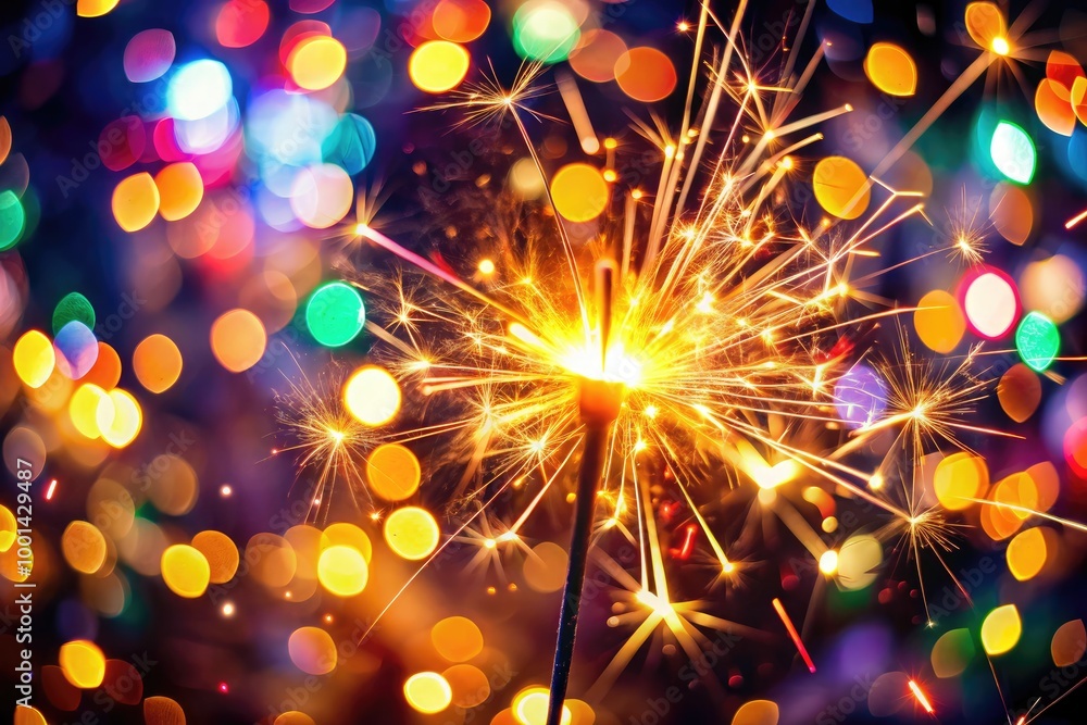Captivating Sparkler Glow with Overlay Effect for Celebratory and Festive Background Designs Captivating Sparkler Glow with Overlay Effect for Celebratory and Festive Background Designs