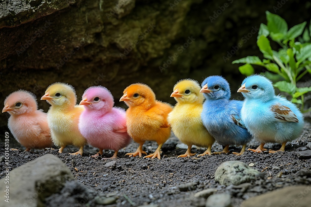 family of chickens family of chickens