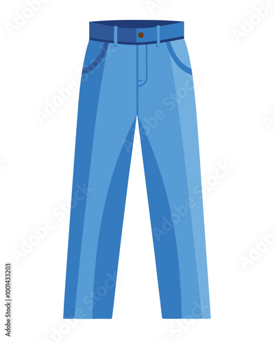 Jeans vector illustration isolated on a white background