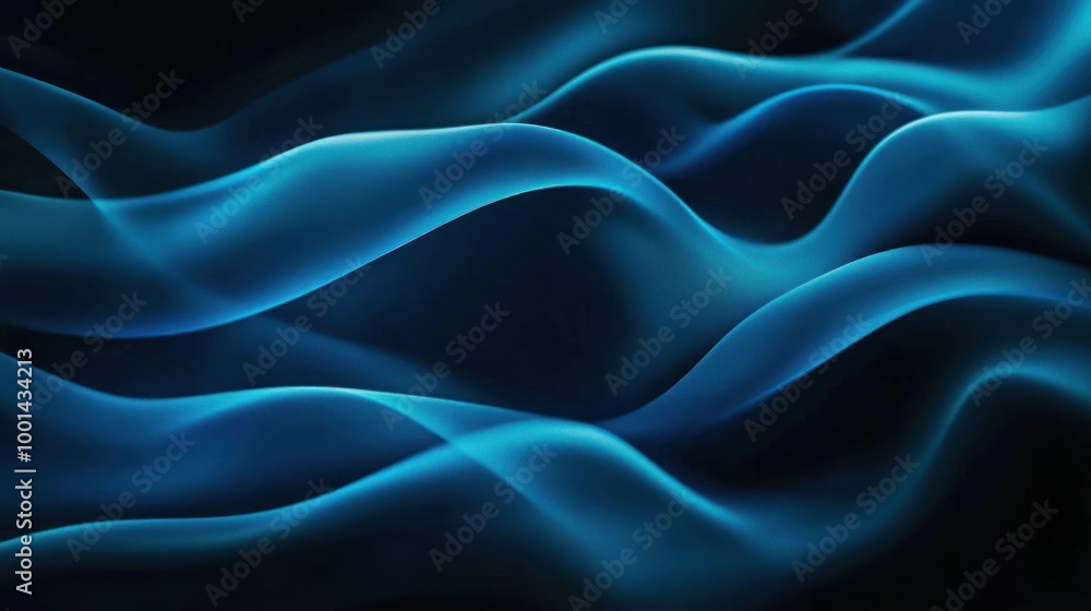 Abstract Blue Wavy Background Abstract Blue Wavy Background