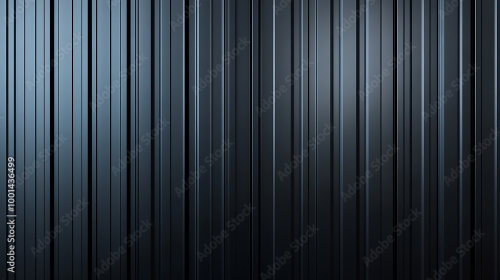 Metallic black texture. Steel sheet roof background. Iron corrugated background. Metallic black texture. Steel sheet roof background. Iron corrugated background.