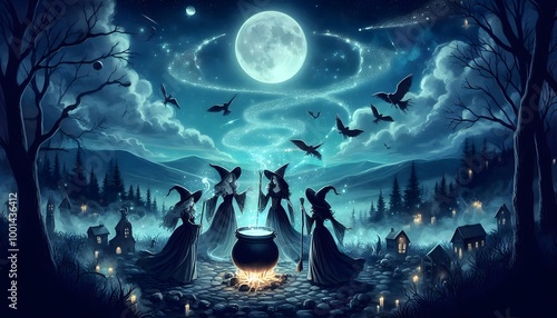 Moonlit Dance: Witches and the Enchantment of the Cauldron