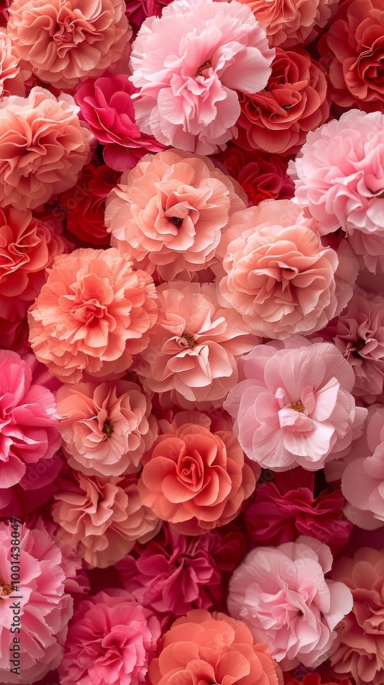 vibrant and detailed close-up of various soft pink and coral flowers arranged densely, rich tapestry of delicate petals and romantic hues. lush beauty and natural abundance vibrant and detailed close-up of various soft pink and coral flowers arranged densely, rich tapestry of delicate petals and romantic hues. lush beauty and natural abundance