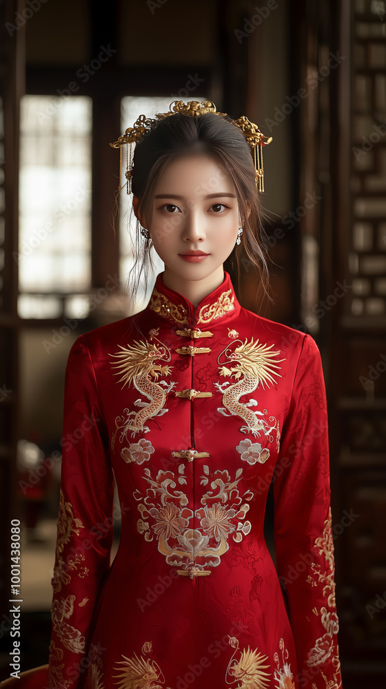 Elegant Chinese qipao for a wedding Elegant Chinese qipao for a wedding