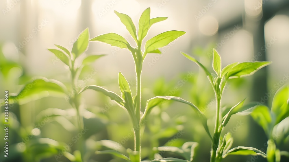 Green Sprout Growth in Sunlight - Nature Photography Green Sprout Growth in Sunlight - Nature Photography