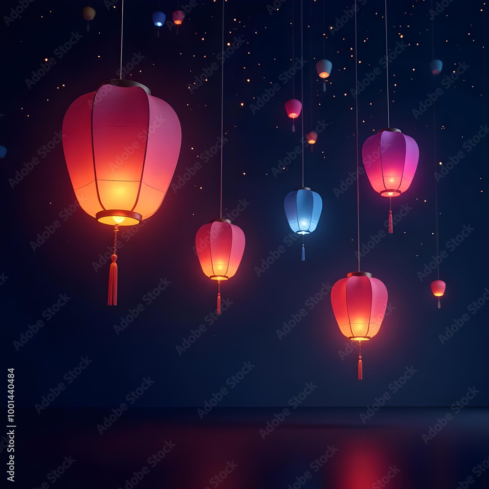 Obraz premium chinese new year lantern