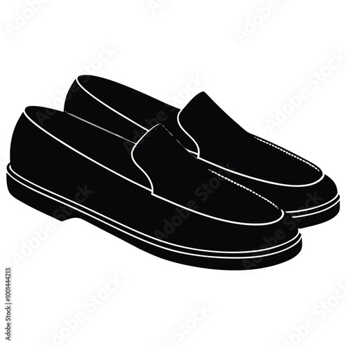 Loafers vector silhouette