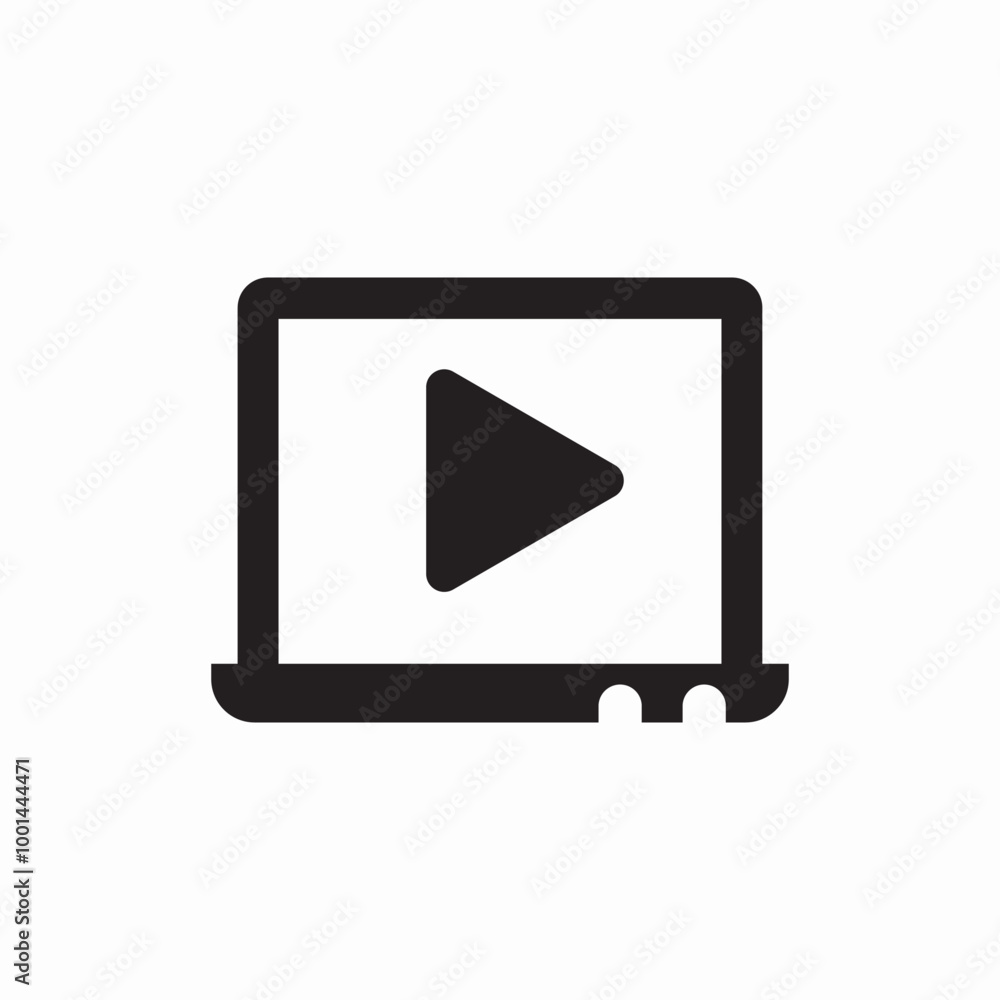 video player icon sign vector video player icon sign vector