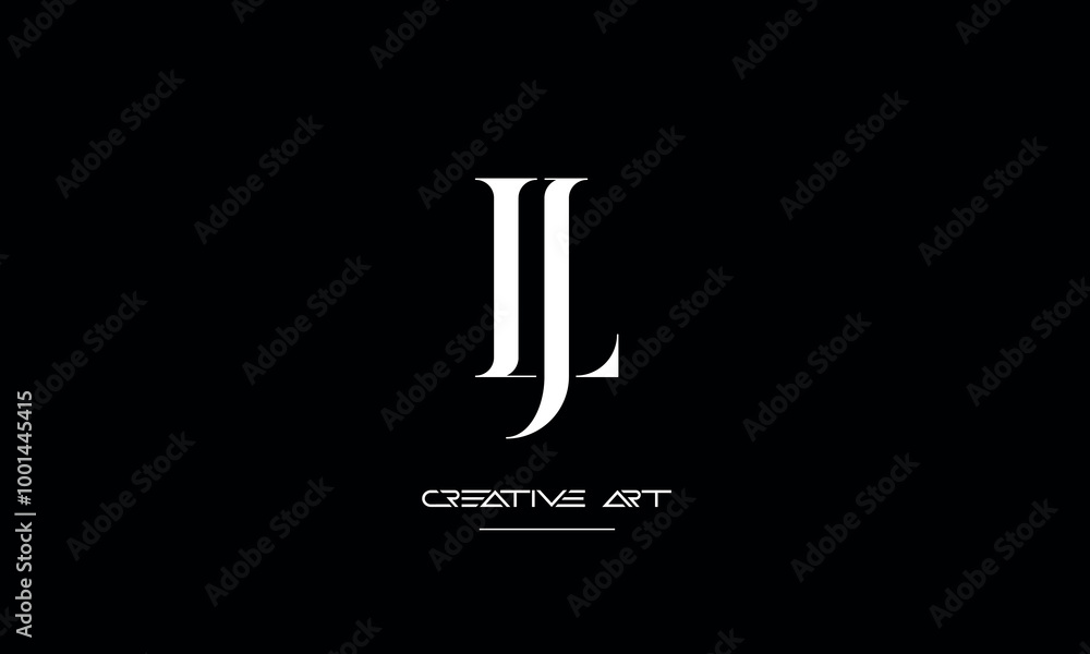 JL, LJ, J, L abstract letters logo monogram JL, LJ, J, L abstract letters logo monogram