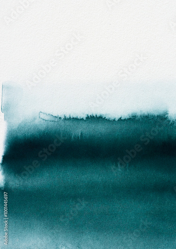 Minimalist Abstract Watercolor Green Texture