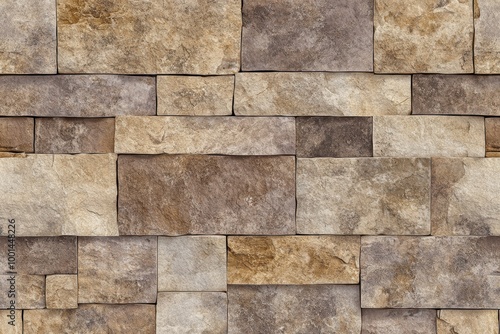 Wallpaper Mural wall is made of light brown stone, rectangular blocks with a thin outline Torontodigital.ca