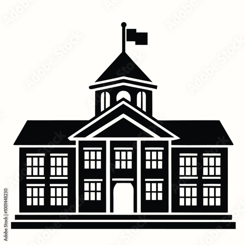 teacher's day silhouette vector isolated on white background 