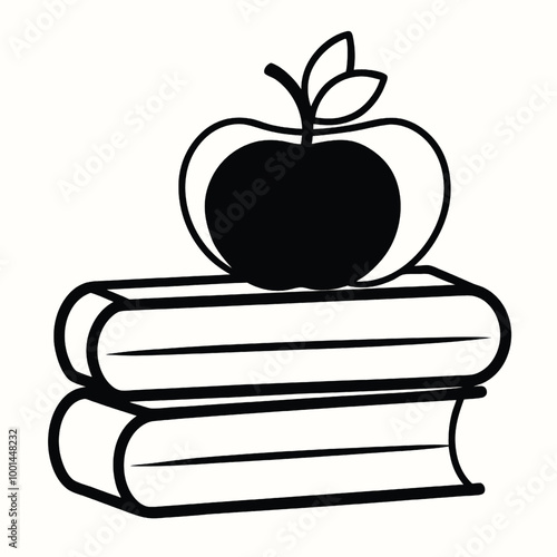 teacher's day silhouette vector isolated on white background 