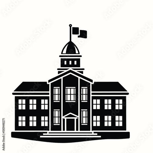teacher's day silhouette vector isolated on white background 