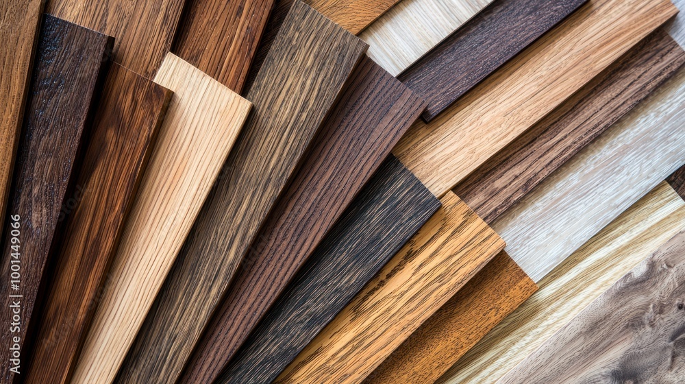 A selection of wooden samples with different finishes and types for comparison. A selection of wooden samples with different finishes and types for comparison.