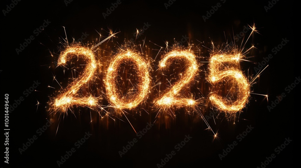 2025 Sparkler New Year 2025 Sparkler New Year