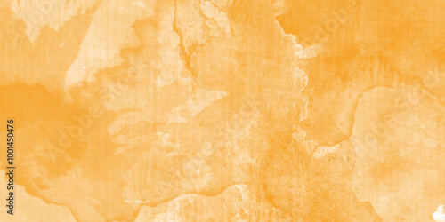 abstract stylist grunge blurry yellow or orange watercolor background texture with space for your text and any design. Abstract modern Hand Painted Orange and white watercoloe Background,	
