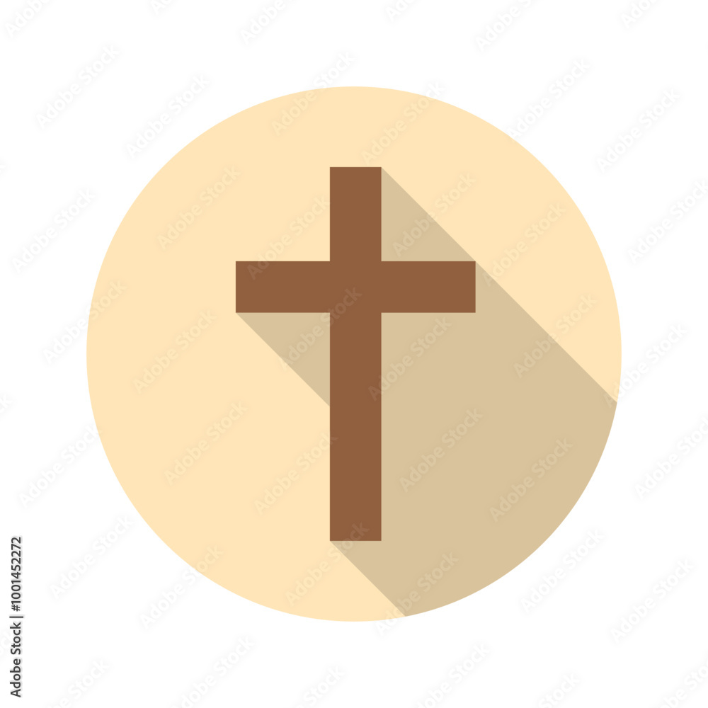 Fototapeta premium Christ Cross. Vector Icon