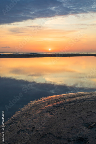 Sunrise on the Caspian Sea ...