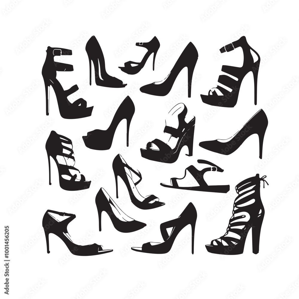 Silhouette woman shoe Silhouette woman shoe
