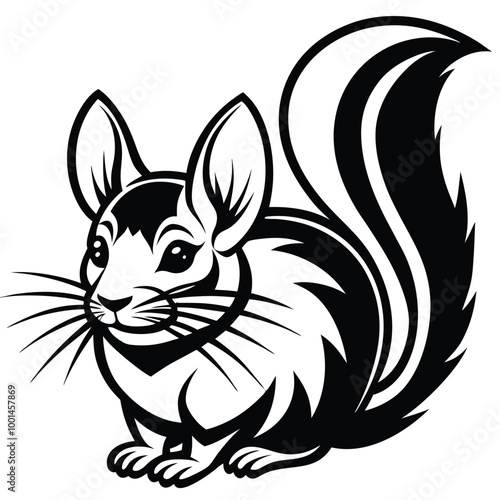 chinchilla logo icon vector design 