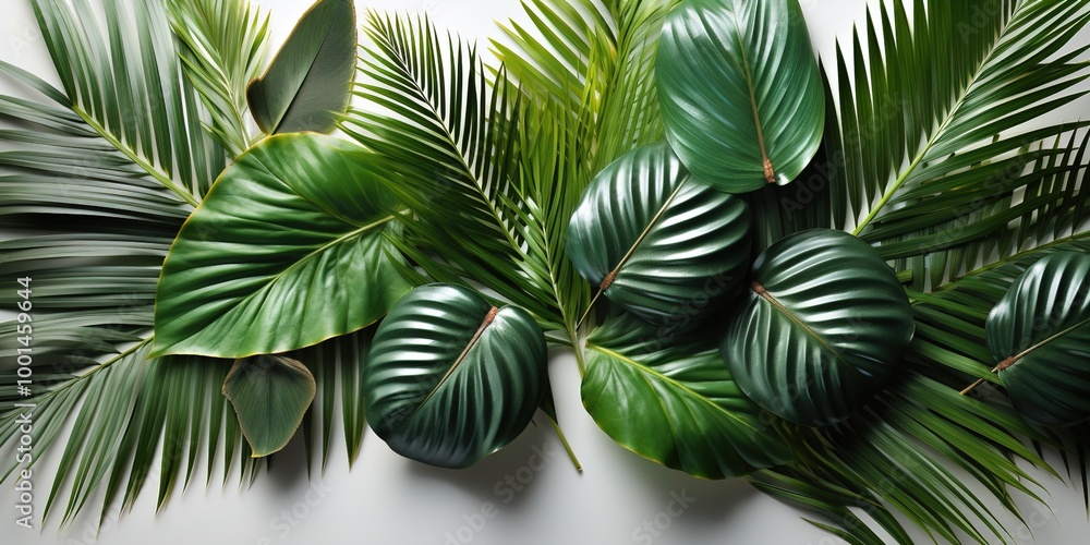 Fototapeta premium palm tree leaves