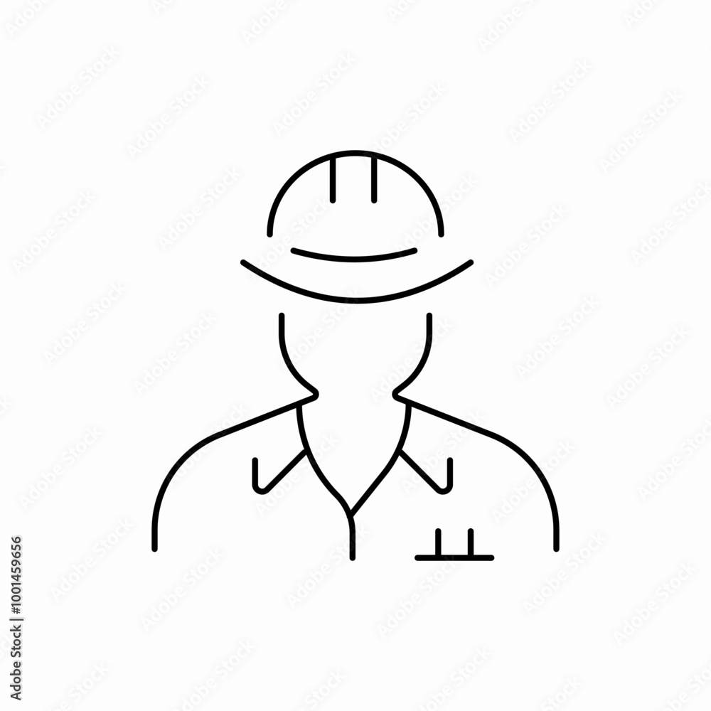 builder engineer icon sign vector builder engineer icon sign vector