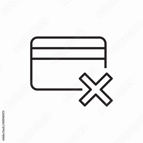 payment card block icon sign vector