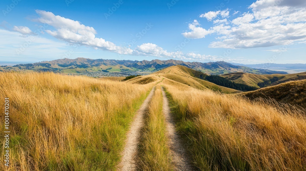 A scenic hike through the native bush of the Port Hills, offering stunning views of Christchurch city and the Canterbury Plains A scenic hike through the native bush of the Port Hills, offering stunning views of Christchurch city and the Canterbury Plains