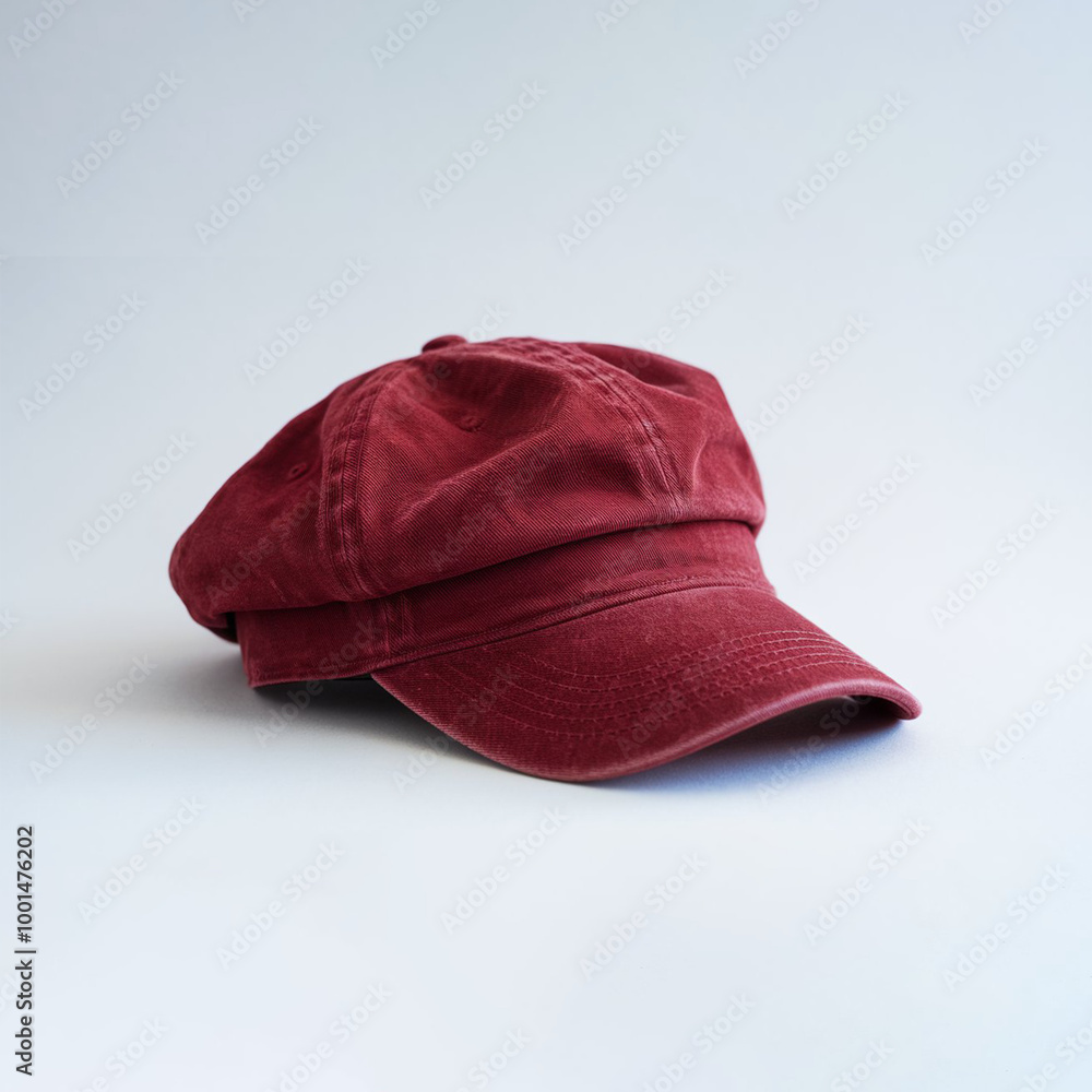 Stylish Solid Red Baseball Cap A Mockup background isolated on a PNG transparent background Stylish Solid Red Baseball Cap A Mockup background isolated on a PNG transparent background
